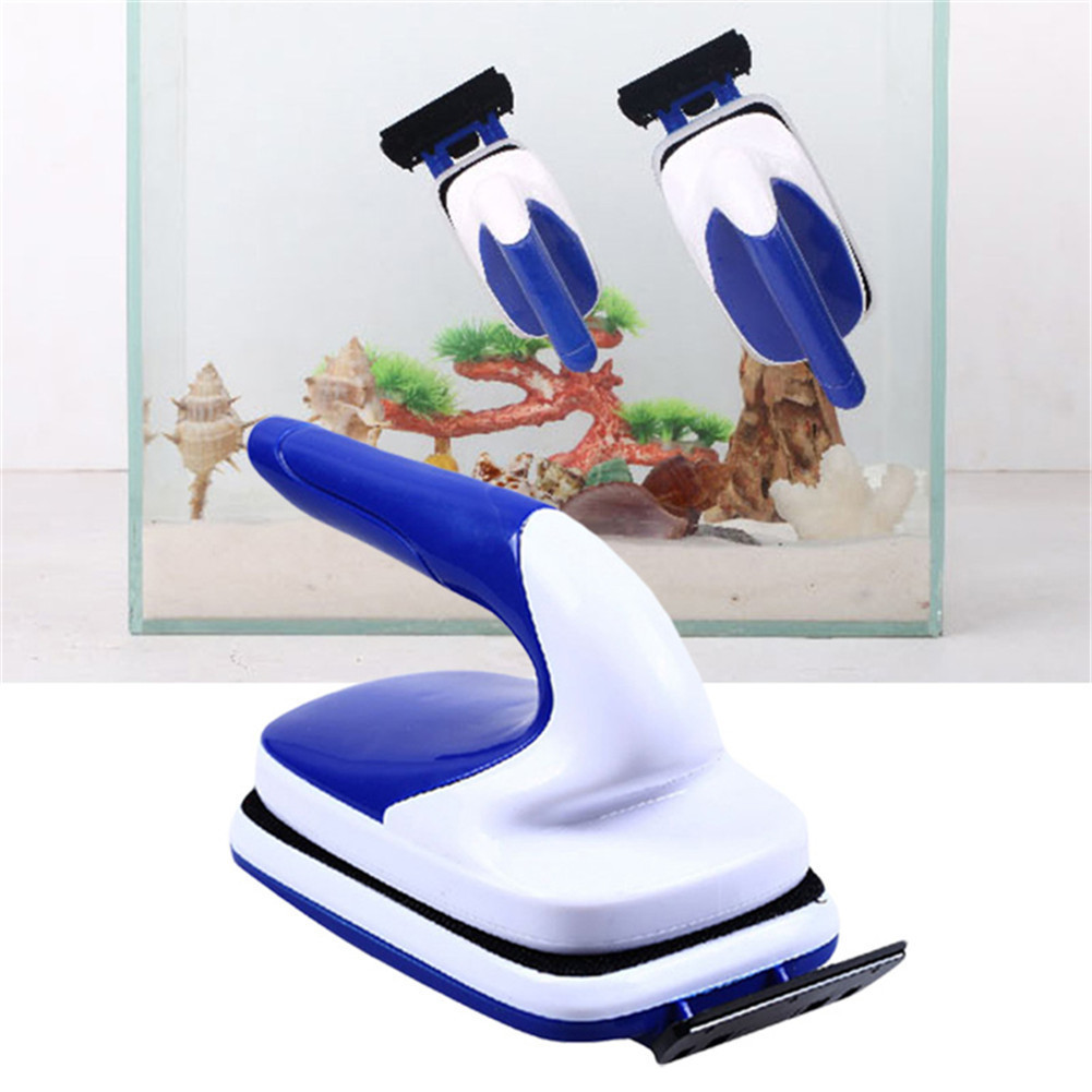 Marine Aquarium Glass Scraper - Aquarium Practical Floating Magnetic Brush ถังปลาสาหร่าย