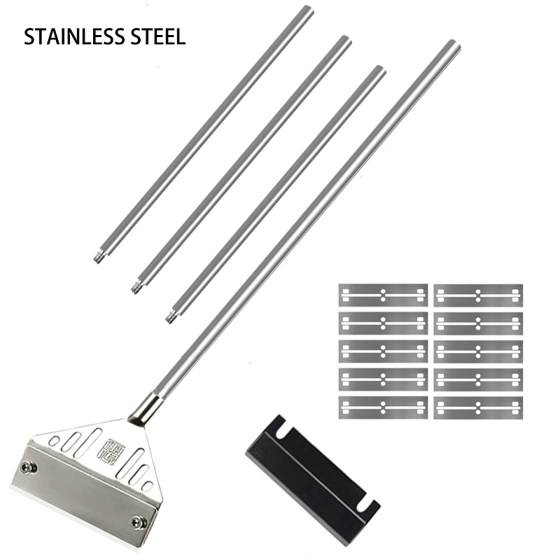 Marine Aquarium Glass Scraper - พิพิธภัณฑ์สัตว์น้ําสาหร่ายRemoverอลูมิเนียมสแตนเลสมีดโกนใบมีดถังปลาแก้วน้ําพืชหญ้าทําความสะอาดเครื่องมืออุปกรณ์เสริม