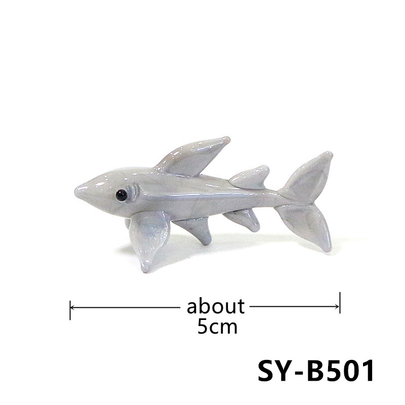รูปปั้นฉลามแก้วขนาดเล็กทำมือ น - Marine Aquarium Design บทวิจารณ์และราคา