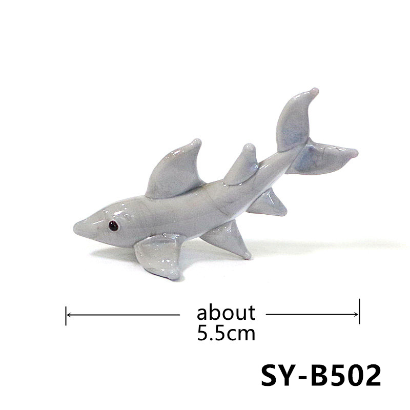 รูปปั้นฉลามแก้วขนาดเล็กทำมือ น - Marine Aquarium Design บทวิจารณ์และราคา