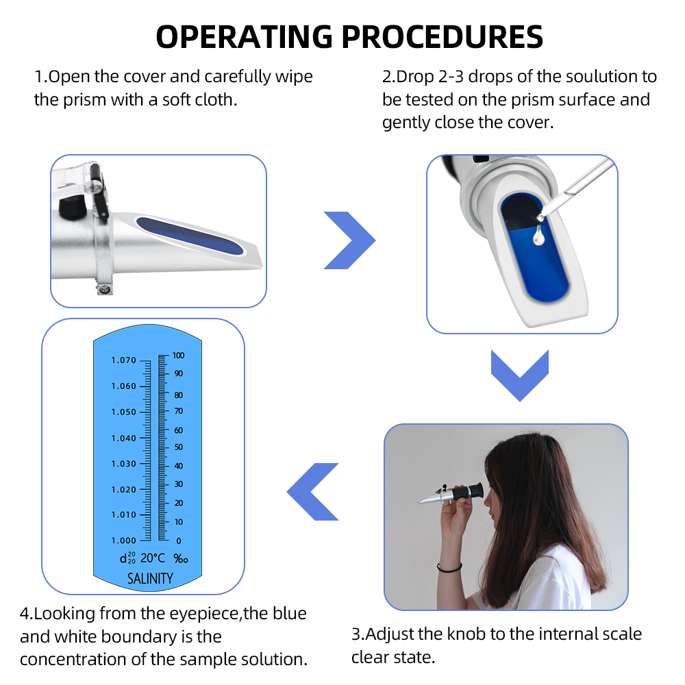 ความเค็ม Refractometer 0-10% 1 - Marine Aquarium Bacteria บทวิจารณ์และราคา